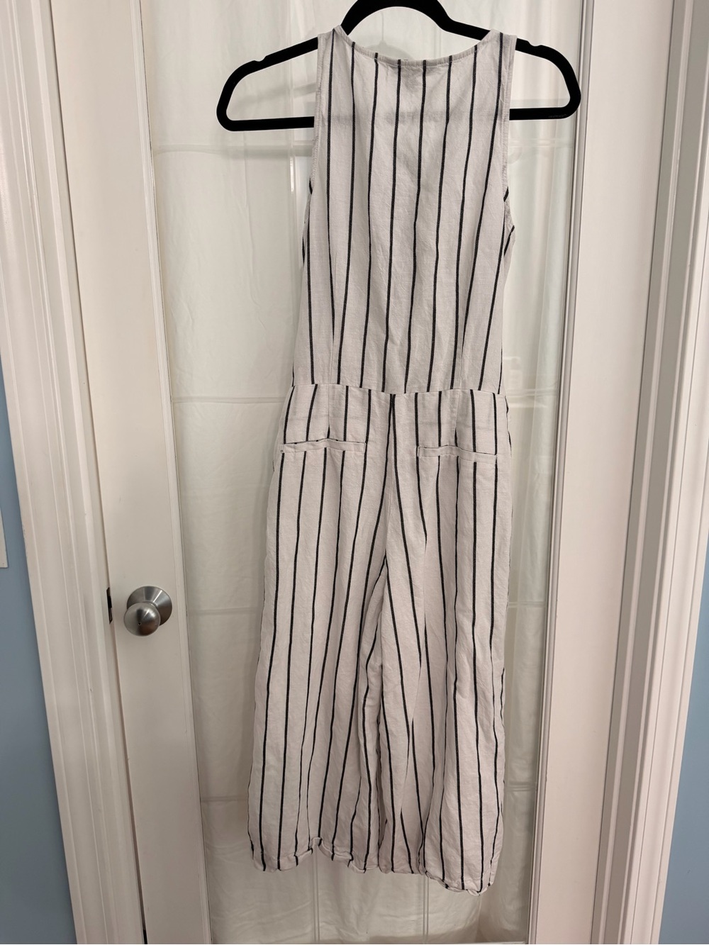 Banana Republic wide-leg linen jumpsuit size 4 petite - Picture 4 of 5